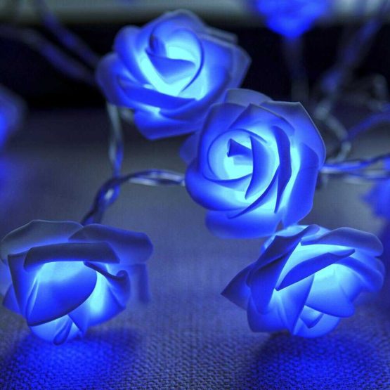 Гирлянда "Роза" Синяя