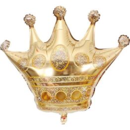 Шар 32 фигура Корона Золотая 80 см
